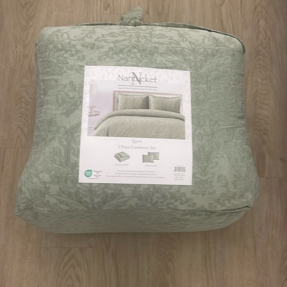 Nantucket Bedding Nantucket 3piece Jacquard Comforter Set Cotton